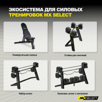 Гантели наборные MX SELECT Evo MX100 (рифленая стальная рукоять)