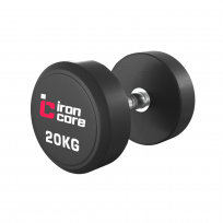 Гантельный ряд обрезиненный IRON CORE Standard IC1012 12.5-35 (10 пар 12.5-35 кг)