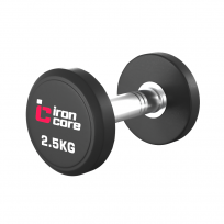 Гантельный ряд обрезиненный IRON CORE Standard IC1012 2.5-25 (10 пар 2.5-25 кг)
