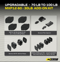 Гантели наборные MX SELECT Evo Contoured Dumbbells MX70-100