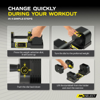 Гантели наборные MX SELECT Evo Contoured Dumbbells MX70-100