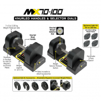Гантели наборные MX SELECT Evo Dumbbells MX70-100 (рифленая стальная рукоять)