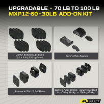 Гантели наборные MX SELECT Evo Dumbbells MX70-100 (рифленая стальная рукоять)