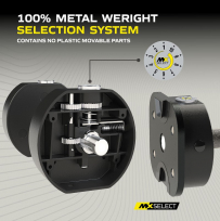 Гантели наборные MX SELECT Evo Dumbbells MX70-100 (рифленая стальная рукоять)