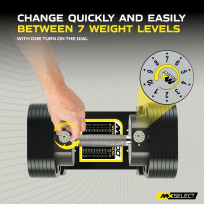 Гантели наборные MX SELECT Evo Dumbbells MX70-100 (рифленая стальная рукоять)