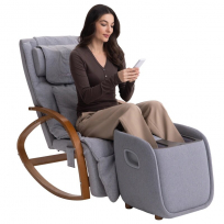 Массажное кресло-качалка + массажер для ног ERGONOVA MeTime + Ottoman Grey