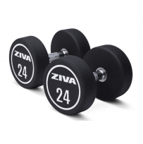 Гантели уретановые ZIVA ZXP-DBPU-8649-GYWT 40 кг (пара)