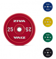 Диск обрезиненный ZIVA ZXP-RBBP-0405 25 кг (красный)