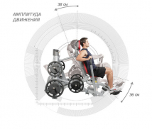 Жим от груди с обратным наклоном HOIST Roc-It Line Plate-Loaded RPL-5305